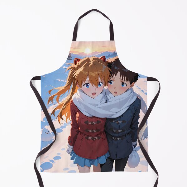 Item preview, Asuka Langley Soryu Neon Genesis Evangelion Snowfield Sunset Smile designed and sold by TanglenRabbit.