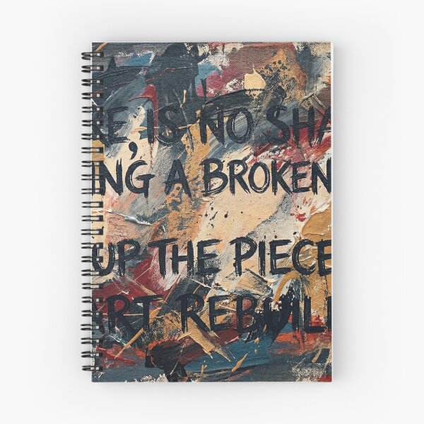 Item preview, Rebuilding Yourself Quote Wall Art – Inspirational Broken Man Canvas Print designed and sold by Meteor Destroyer.