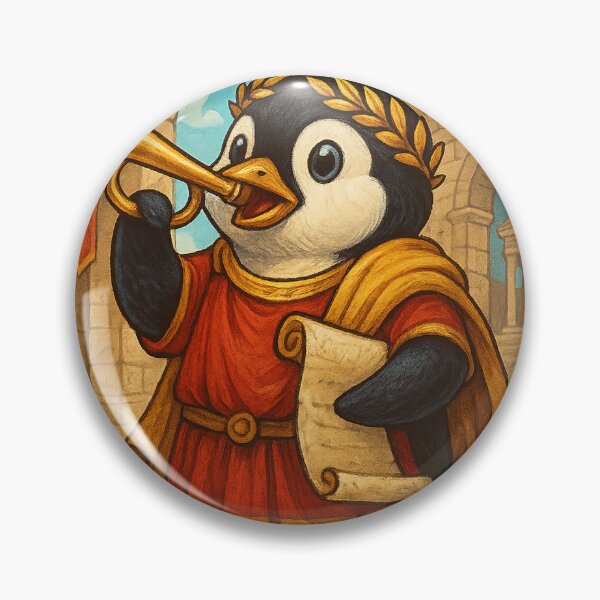 Item preview, Hear Ye! The Roman Penguin Herald designed and sold by Fort Galaxy.