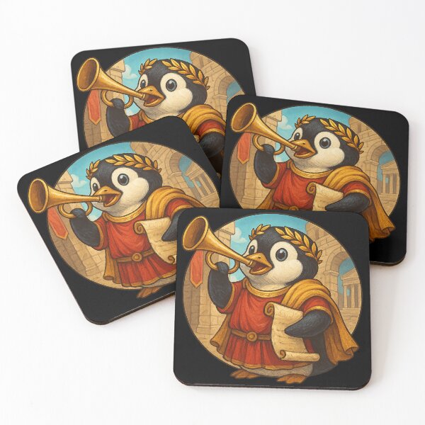 Item preview, Hear Ye! The Roman Penguin Herald designed and sold by Fort Galaxy.