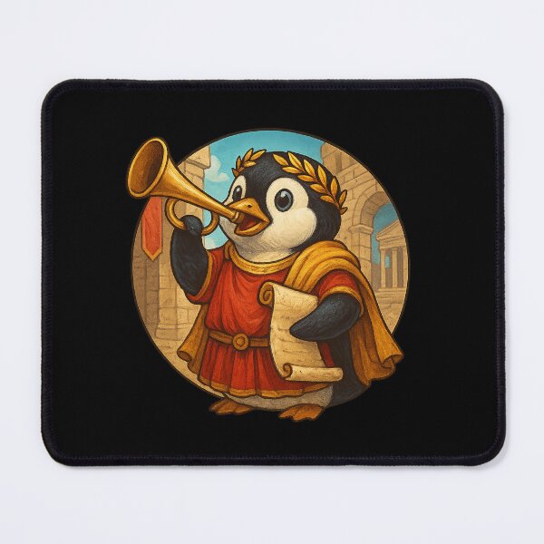 Item preview, Hear Ye! The Roman Penguin Herald designed and sold by Fort Galaxy.