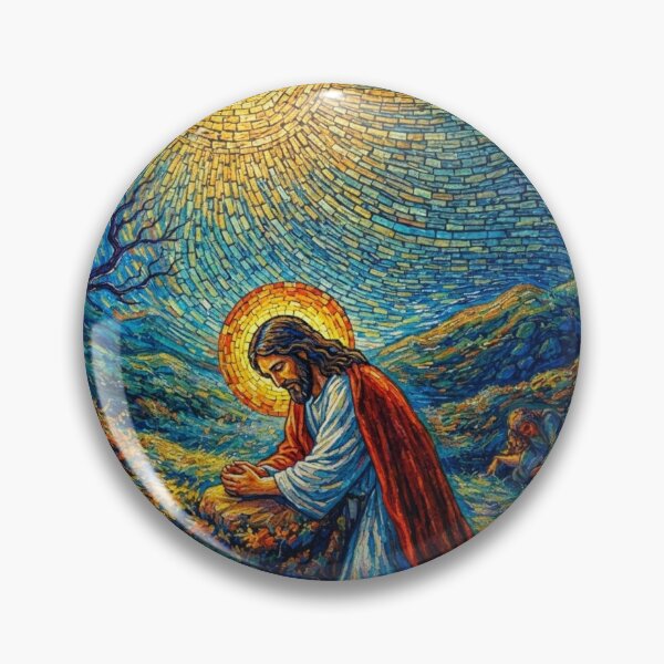 Item preview, Thy Will Be Done, Sacred Night Prayer Art Print designed and sold by DunnDunnDunnDunn.