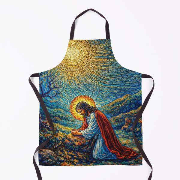 Item preview, Thy Will Be Done, Sacred Night Prayer Art Print designed and sold by DunnDunnDunnDunn.