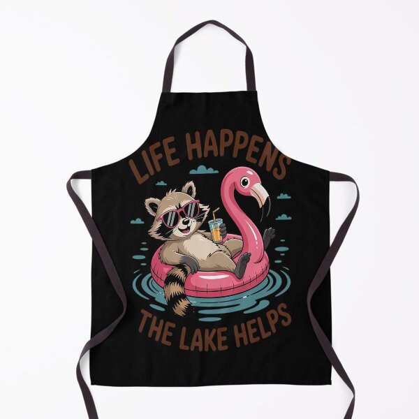 Item preview, Lake Life Lake Mode Racoon Life Happens The Lake Helps designed and sold by gandebro.