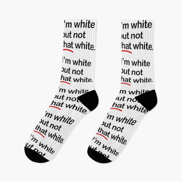 Item preview, I'm white but not that white (black font) designed and sold by Thelittlelord.