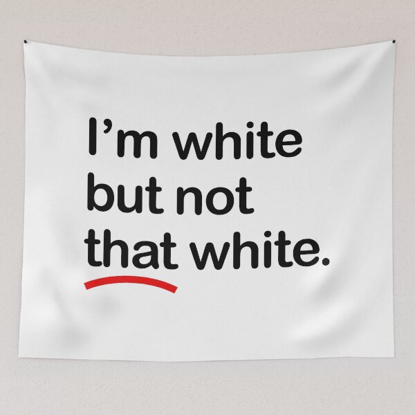 Item preview, I'm white but not that white (black font) designed and sold by Thelittlelord.