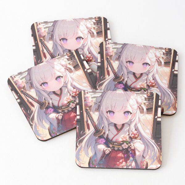 Item preview, Belfast Azur Lane Chibi Bunny Girl Kimono Cherry Blossoms designed and sold by TanglenRabbit.