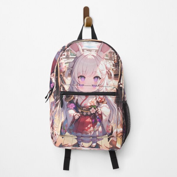 Artikelvorschau, Belfast Azur Lane Chibi Bunny Girl Kimono Kirschblüten entworfen und verkauft von TanglenRabbit.