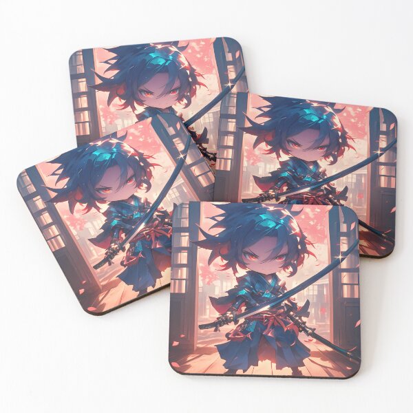 Item preview, Suruga Kanbaru Bakemonogatari Chibi Kimono Sakura Sunset Mood designed and sold by TanglenRabbit.