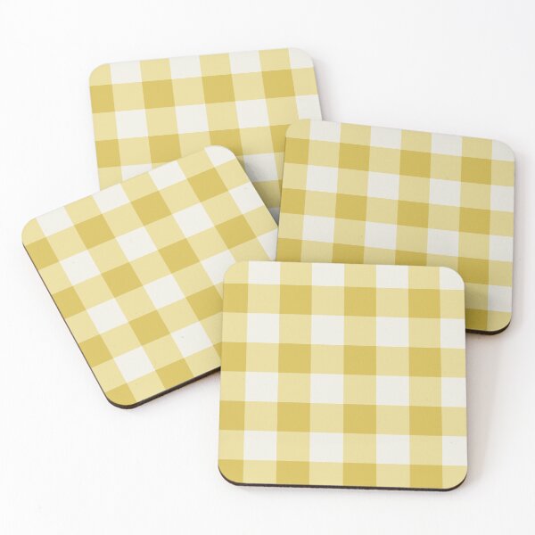 Item preview, Large Mustard Yellow Gingham Check Plaid Seamless Repeat Pattern designed and sold by DColourMuse.