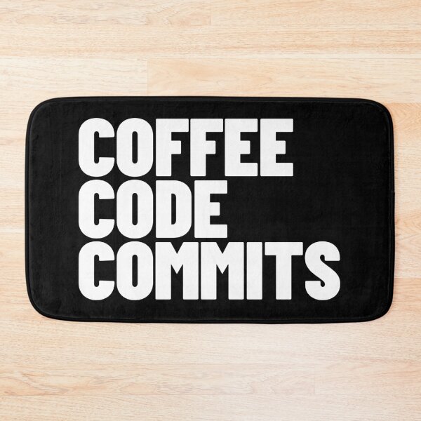 Item preview, Software Engineer Life - Coffee Code Commits Developer Graphic (white) designed and sold by MotionBanana Art.