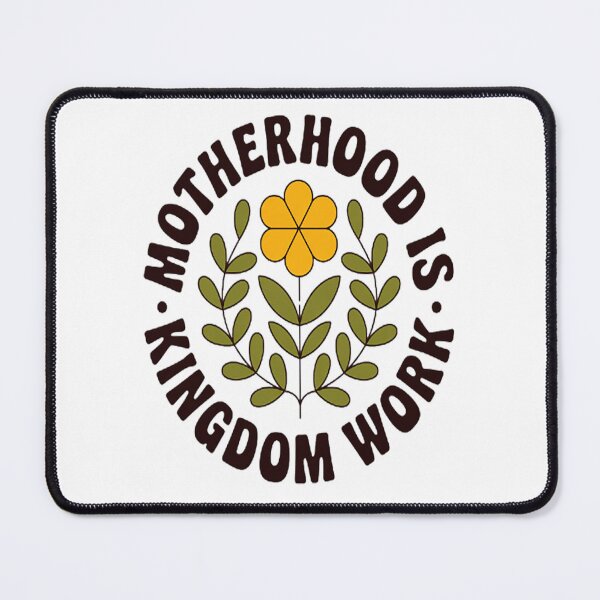 Item preview, Mom Life Floral Motherhood is Kingdom Work Mama designed and sold by CottonCandyPrin.