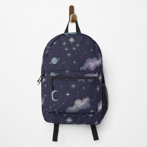 Item preview, Celestial Night Sky Seamless Pattern | Stars Moons Planets Comets Constellations Navy designed and sold by Midnight Veil Designs.