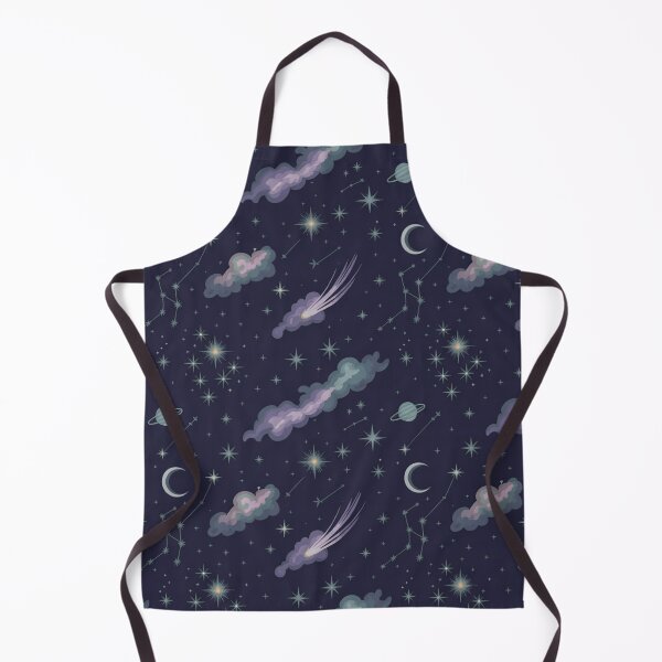 Item preview, Celestial Night Sky Seamless Pattern | Stars Moons Planets Comets Constellations Navy designed and sold by Midnight Veil Designs.