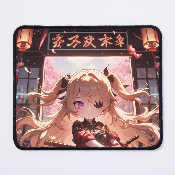 Item preview, Fischl Genshin Impact Chibi Lantern Festival Eyepatch designed and sold by TanglenRabbit.