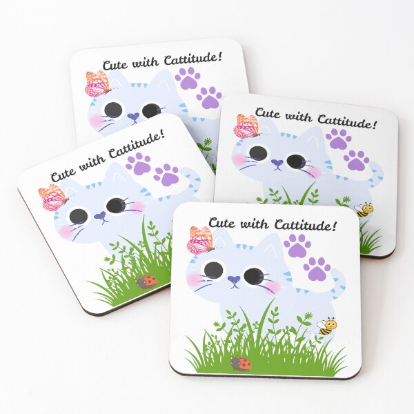 Item preview, Cute with Cattitude designed and sold by ArtByTrishiaK.