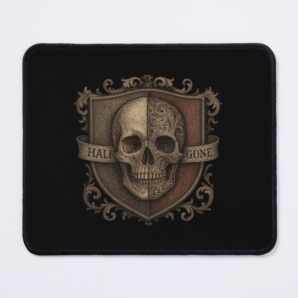 Item preview, Half Gone Skulls – Skull Art, Gothic Skulls, Sugar Skulls, Skull Tattoos & Skeleton Designs designed and sold by Typologystudios.