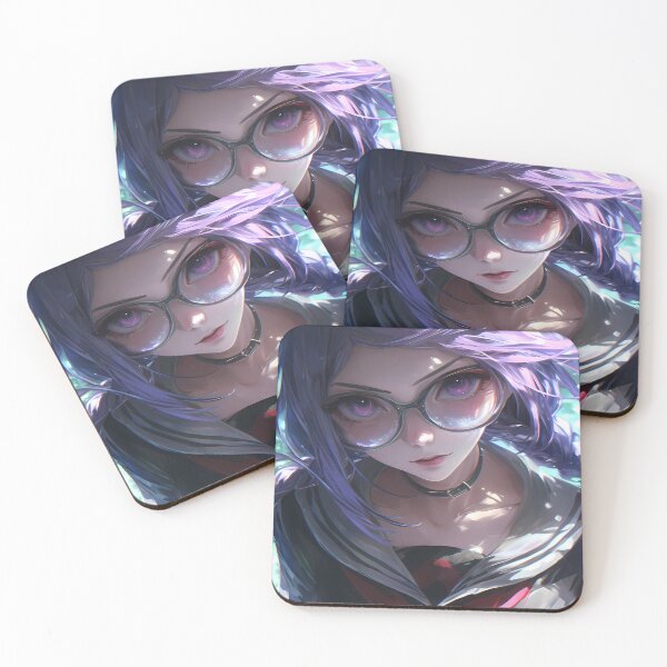 Item preview, Toko Fukawa Danganronpa Glasses Glow School Uniform Portrait designed and sold by TanglenRabbit.