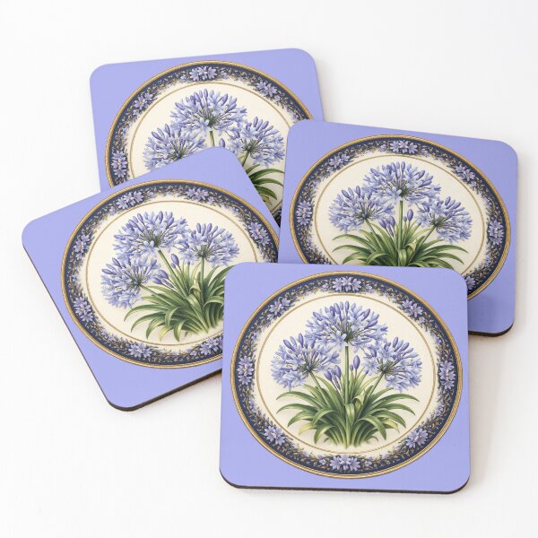 Item preview, Agapanthus Grace – Lily of the Nile Botanical Circle Design designed and sold by TheJoyfulPen.