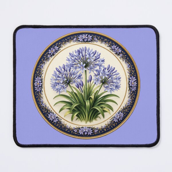Item preview, Agapanthus Grace – Lily of the Nile Botanical Circle Design designed and sold by TheJoyfulPen.