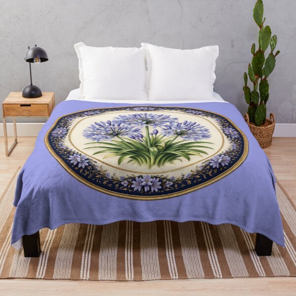 Item preview, Agapanthus Grace – Lily of the Nile Botanical Circle Design designed and sold by TheJoyfulPen.