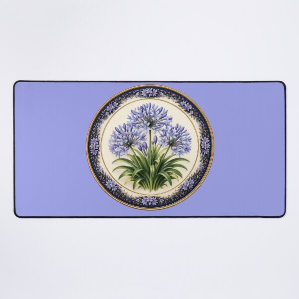 Item preview, Agapanthus Grace – Lily of the Nile Botanical Circle Design designed and sold by TheJoyfulPen.