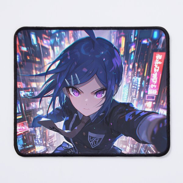 Item preview, Mukuro Ikusaba Danganronpa Cyberpunk Neon City Lights Dynamic Leap designed and sold by TanglenRabbit.