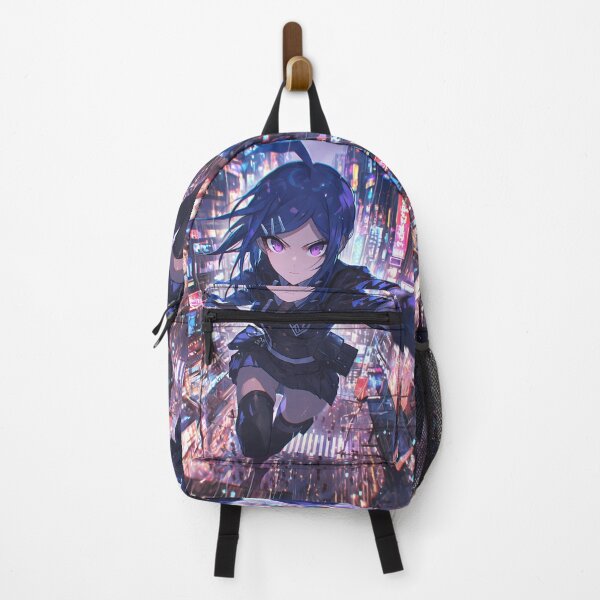 Item preview, Mukuro Ikusaba Danganronpa Cyberpunk Neon City Lights Dynamic Leap designed and sold by TanglenRabbit.