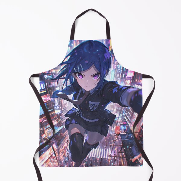 Item preview, Mukuro Ikusaba Danganronpa Cyberpunk Neon City Lights Dynamic Leap designed and sold by TanglenRabbit.