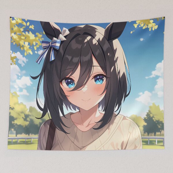 Item preview, Eishin Flash Uma Musume Pretty Derby Cozy Park Bench Calm Day designed and sold by TanglenRabbit.