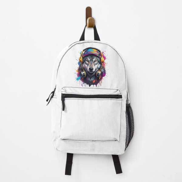 Item preview, olf Headphones Streetwear Design – Cool Music Wolf Urban Art | Aesthetic Animal Illustration designed and sold by MyStore2025.