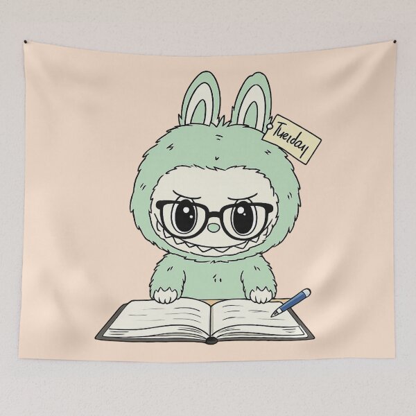 Item preview, Labubu reading designed and sold by YChangShop.