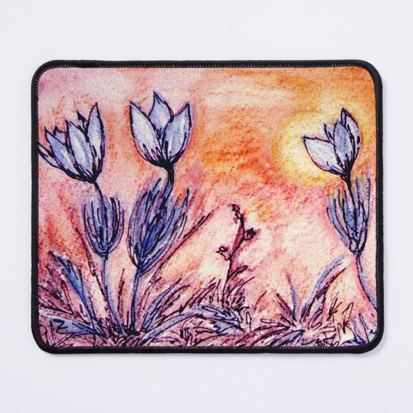Item preview, Blue Thistle at Sunset designed and sold by Imagine Bee Studio.