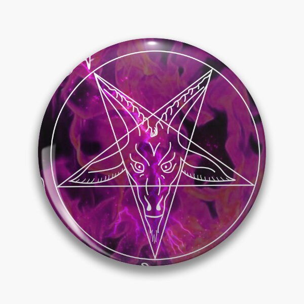 Item preview, Baphomet Pentagram with Purple Flames designed and sold by ShadowWork666.