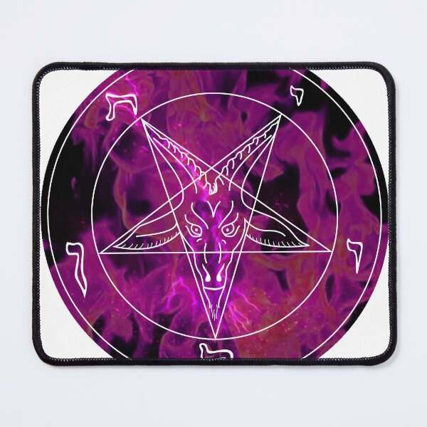 Item preview, Baphomet Pentagram with Purple Flames designed and sold by ShadowWork666.
