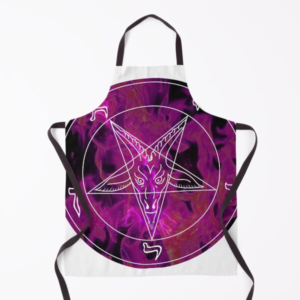 Item preview, Baphomet Pentagram with Purple Flames designed and sold by ShadowWork666.
