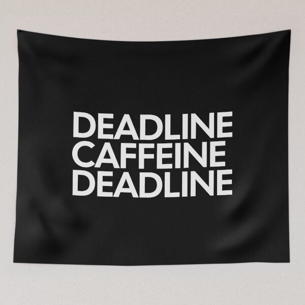 Item preview, Freelance Graphic Designer Life - Deadline Caffeine Deadline (white) designed and sold by MotionBanana Art.