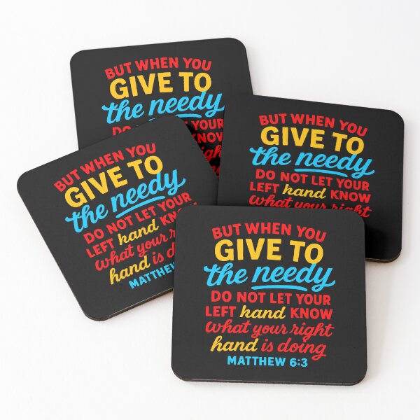 Item preview, Matthew 6:3 When You Give To The Needy Do Not Let Your Left Hand Know designed and sold by plushism.