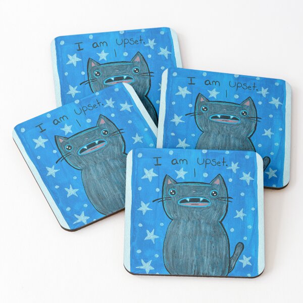 Item preview, Grievances - Grey Cat Mixed Media - Day 143 of 365  designed and sold by BeeandKiwi.