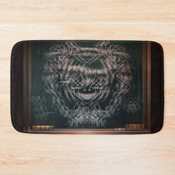 Item preview, Creepy Chalkboard Girl Analog Horror Dark Smile Art designed and sold by Sticker Haven X.