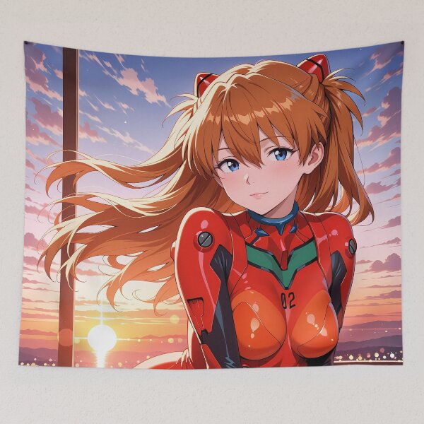 Item preview, Asuka Langley Neon Genesis Evangelion Sunset Plugsuit Gaze designed and sold by Spraykart.