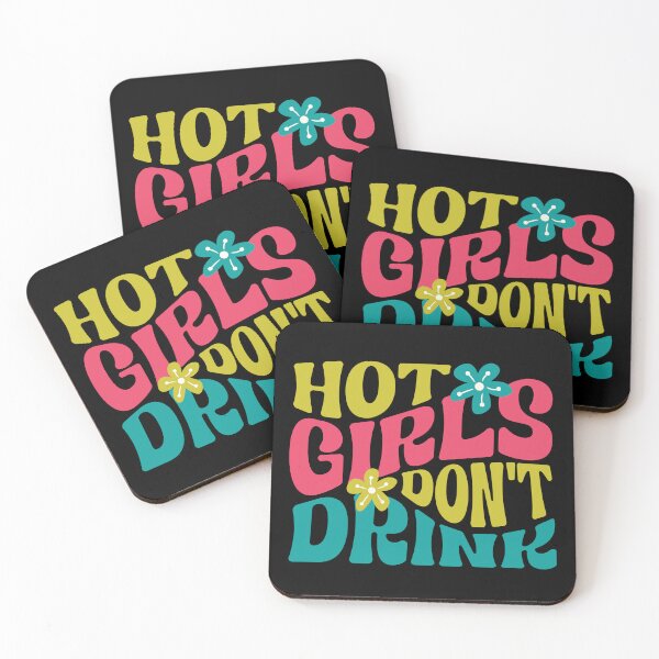 Item preview, Hot Girls Don't Drink Sticker, Recovery Sober Mom Addiction Recovery, Sobriety Stay Sober designed and sold by DropsOfDopamine.