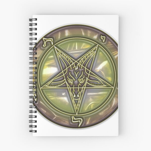Aperçu de l'œuvre Pentagramme de Baphomet à texture dorée créée et vendue par ShadowWork666.