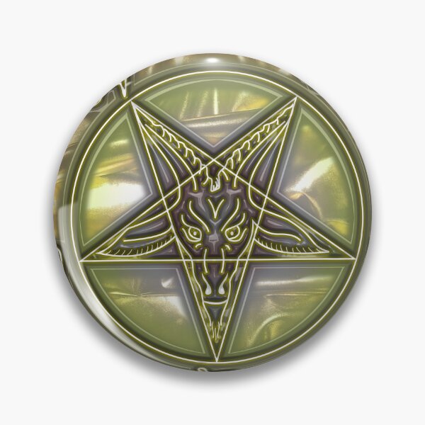 Artikelvorschau, Baphomet-Pentagramm mit Goldtextur entworfen und verkauft von ShadowWork666.