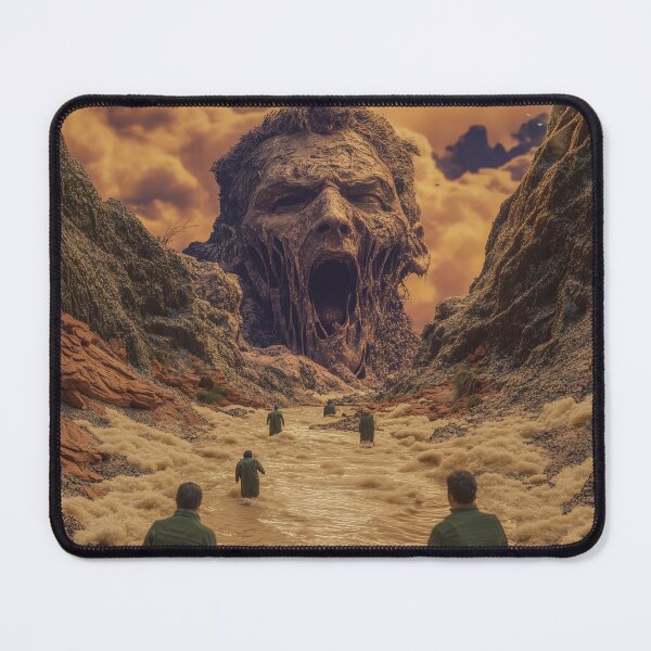 Item preview, Rostro de gigante no muerto: horror surrealista en el cañón. designed and sold by TechDreamscapes.