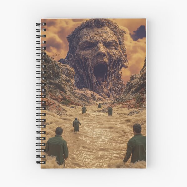 Item preview, Undead Giant Face – Surreal Canyon Horror designed and sold by TechDreamscapes.