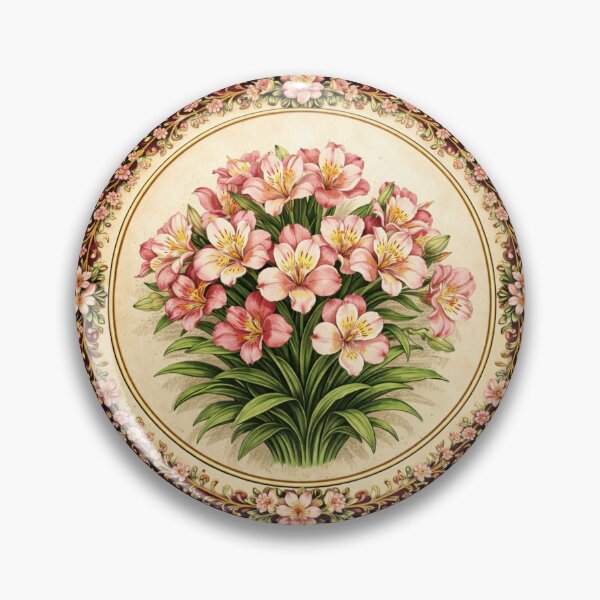 Item preview, Alstroemeria Harmony – Friendship Bloom Botanical Circle Design designed and sold by TheJoyfulPen.