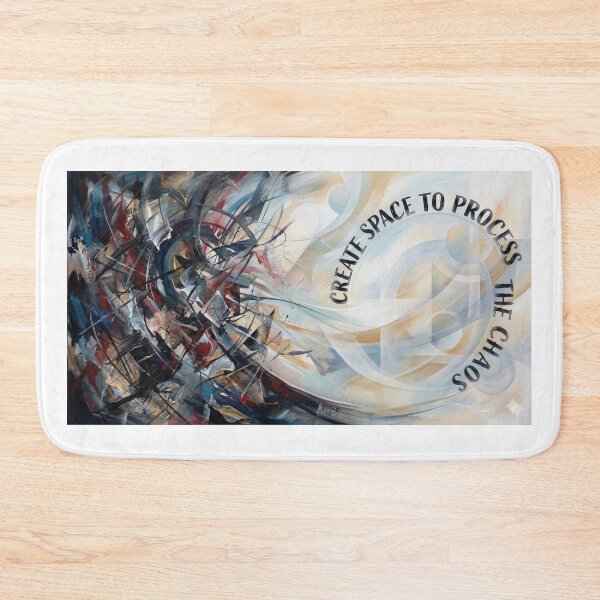 Item preview, Create Space to Process the Chaos – Abstract Motivational Wall Art designed and sold by Meteor Destroyer.