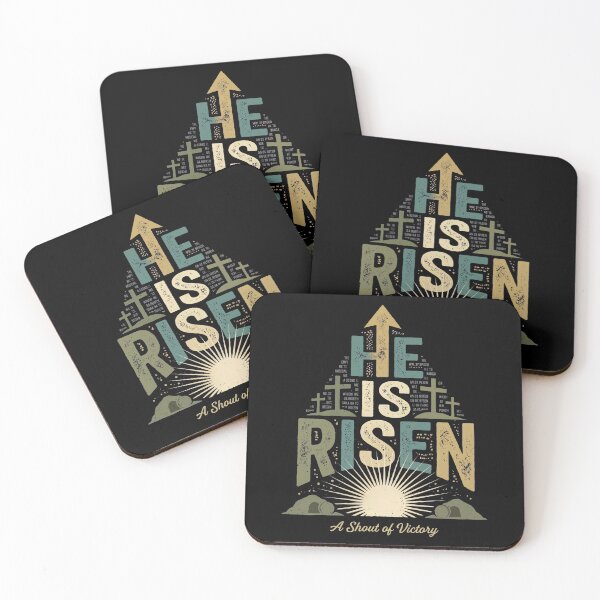 Item preview, He Is Risen Shout of Victory Easter Tee designed and sold by OlyvieArt.