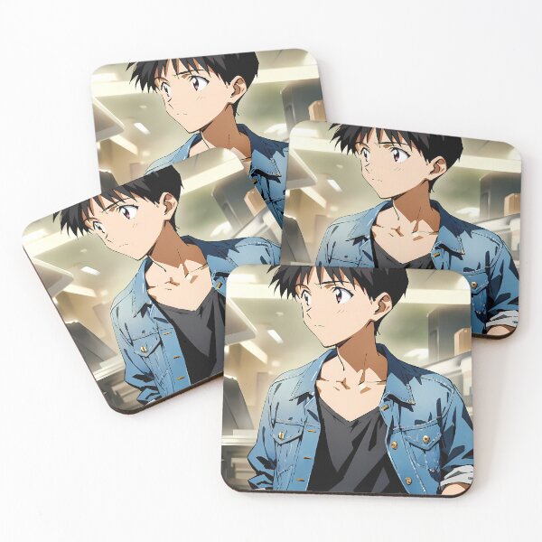 Item preview, Shinji Ikari Neon Genesis Evangelion Casual Denim Profile designed and sold by Spraykart.
